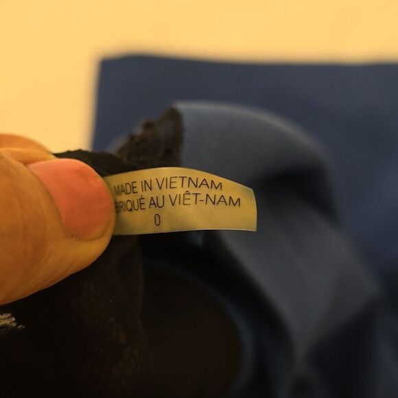 Alice+Olivia dress size 0 blue with lace inset - Picture 10 of 13